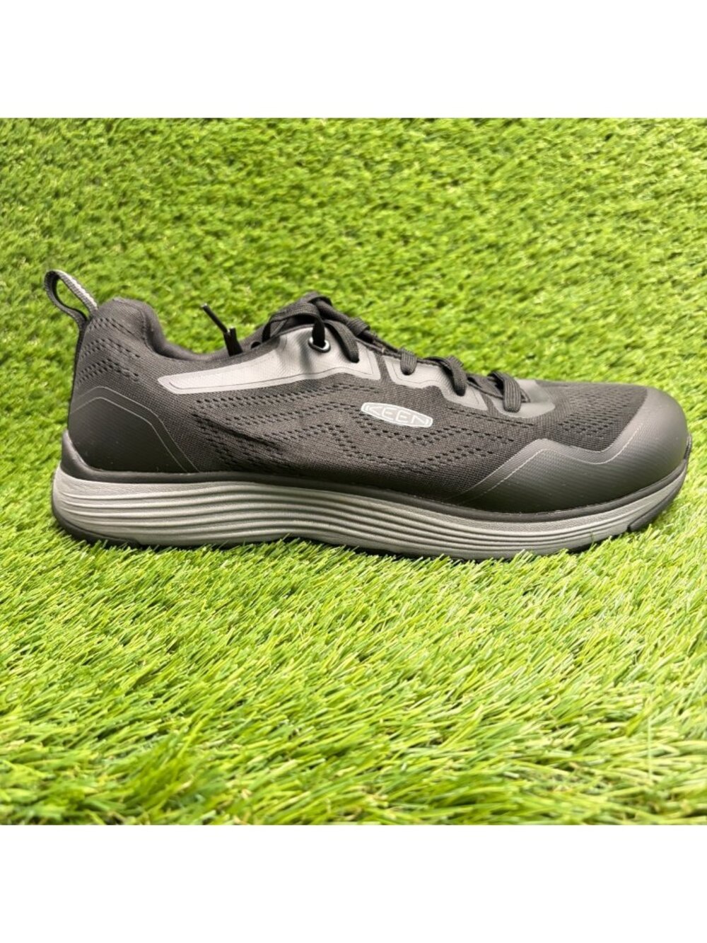 Keen Utility Sparta II Mens Size 13 Black Gray Aluminum Toe Safety Work Shoes